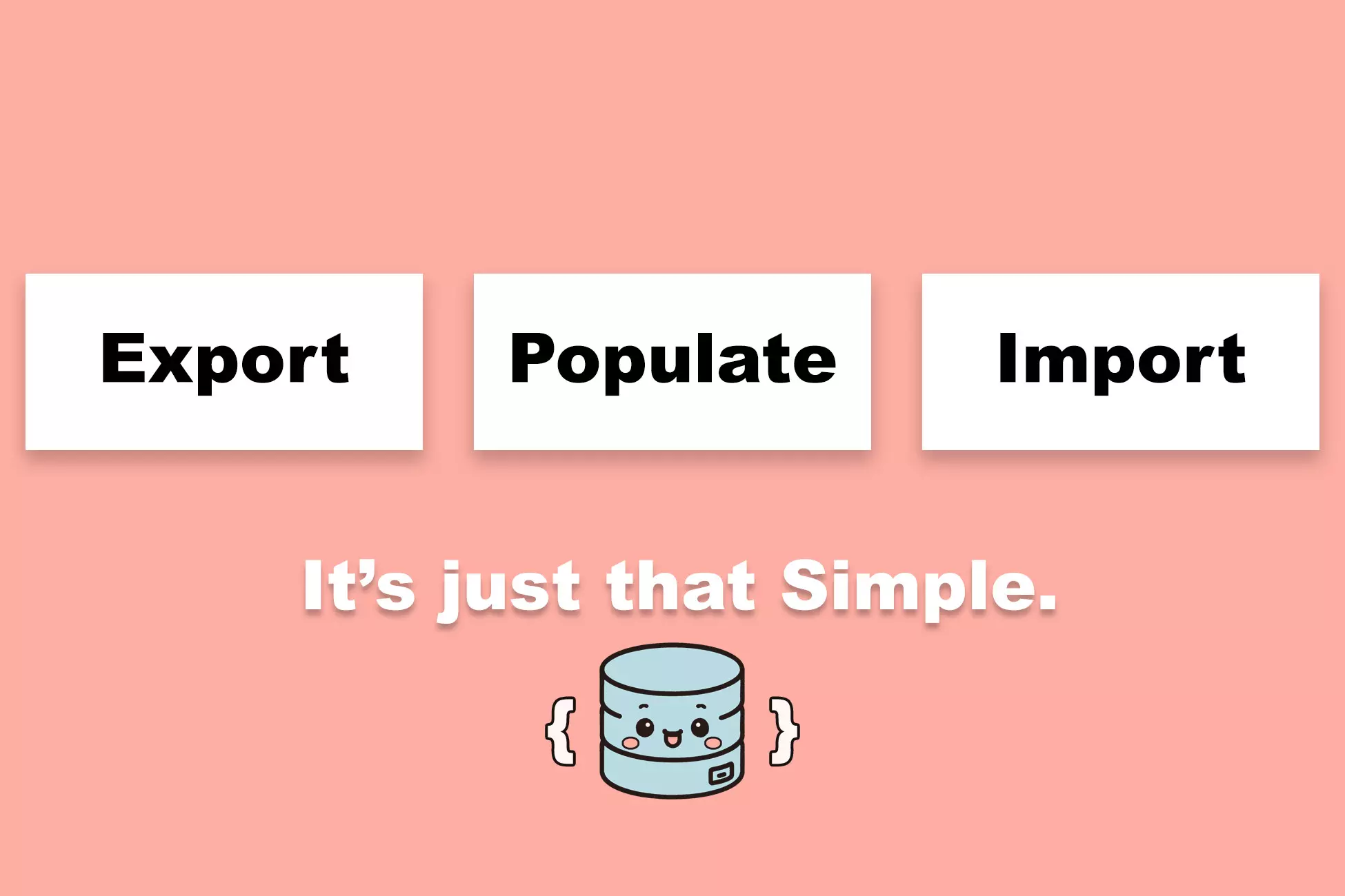 LFDatabase - Export, Populate, Import