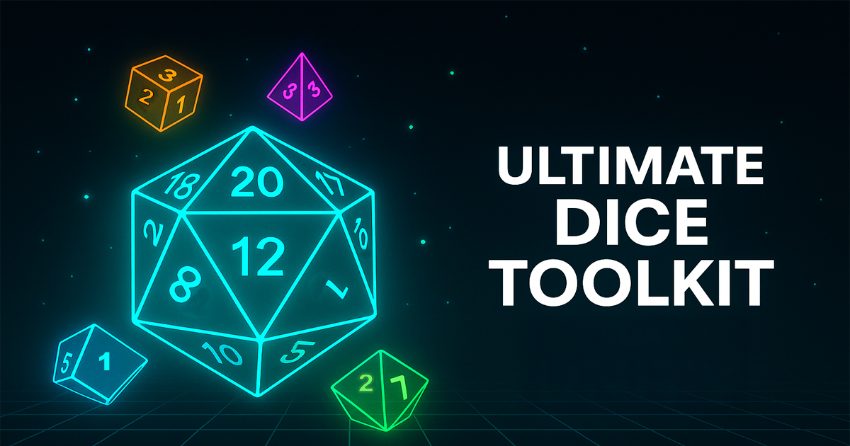Ultimate Dice Roll Toolkit Features